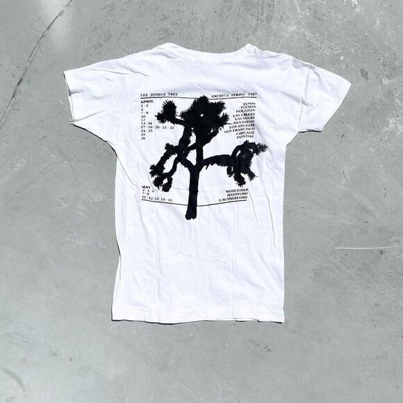 1987 Vintage U2 The Joshua Tree Single Stitch Tour Band Shirt Medium Mens - Picture 5 of 5